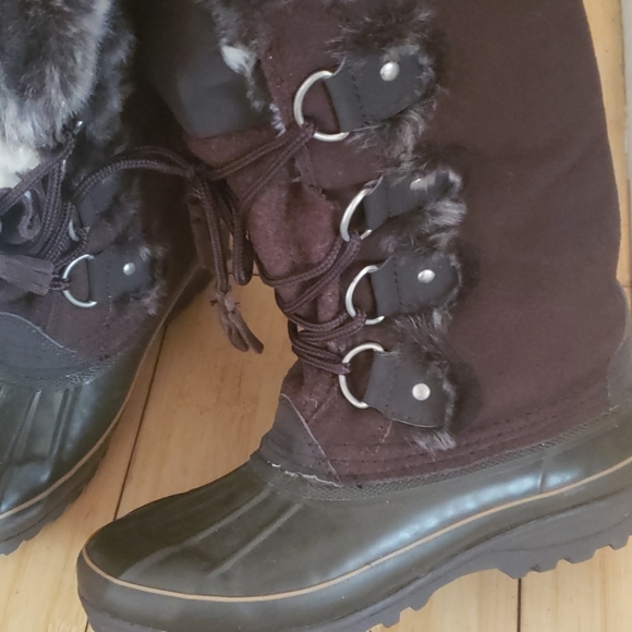 Khombu Arctic Boot lace up duck bottom size 6 - Picture 6 of 7